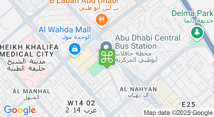 abu dhabi main bus terminal map image