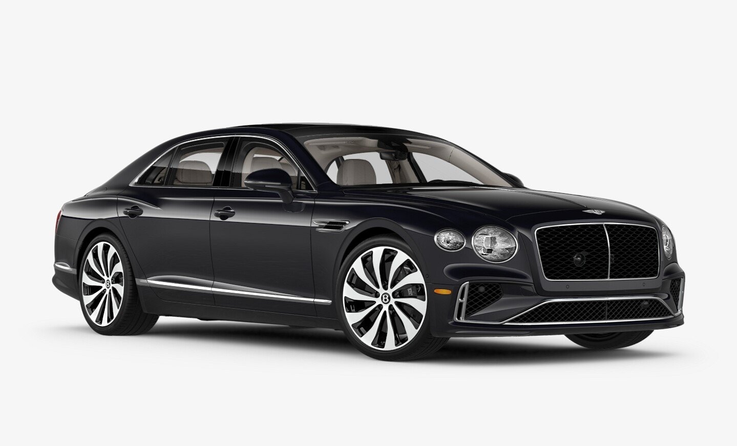 New Black 2025 Bentley Flying Spur V8 Base for chauffeur service sharjah