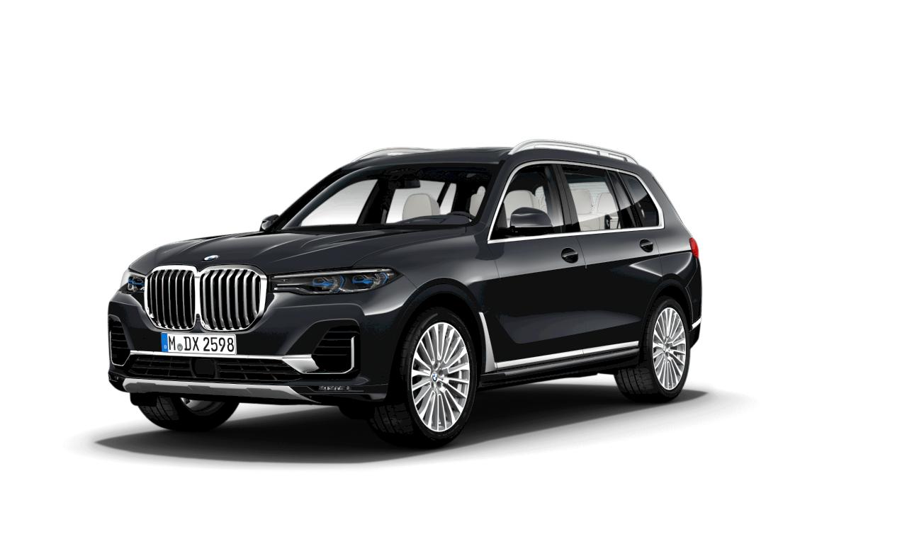 black bmw x7 for chauffeur service dubai