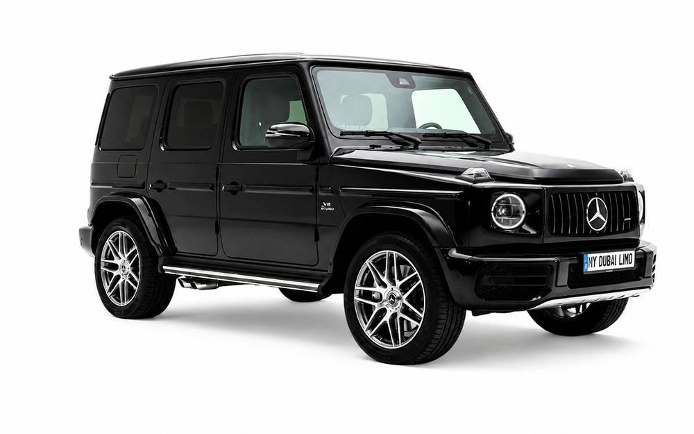 Mercedes-Benz G63 AMG luxury SUV in glossy black