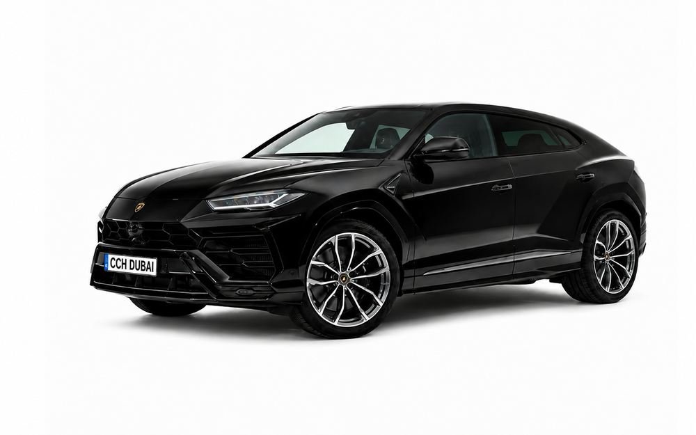 Black Lamborghini Urus Luxury SUV Chauffeur Car hire dubai