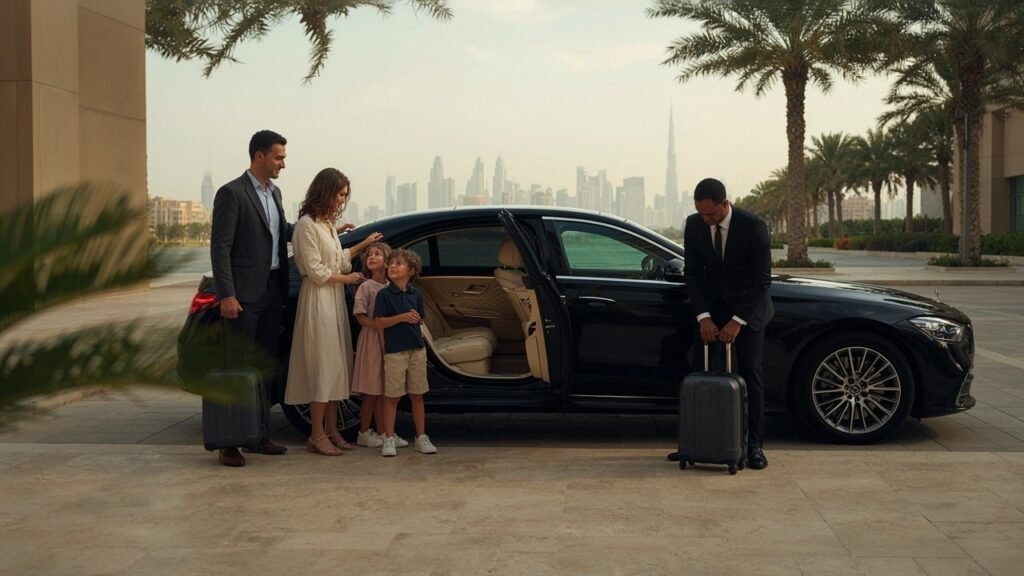 Family chauffeur service in Dubai during peak season