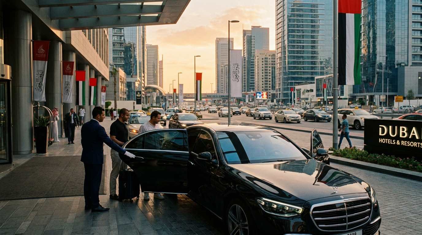 Chauffeur service during UAE National Day in Dubai