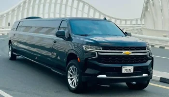 Suburban Limousine Black Edition with chauffeur service