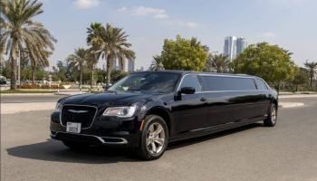 Chrysler 300C Black Edition Stretch Limousine Rental in Dubai