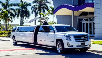 Cadillac Escalade Stretch Limousine rental with chauffeur service