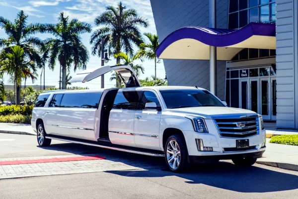 Cadillac Escalade Stretch Limousine rental with chauffeur service