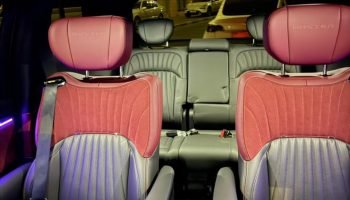 gac m8 black interior front and back seates