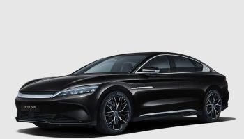 Rent Black BYD Han with Driver in Dubai