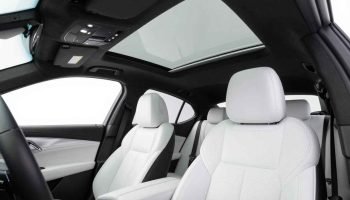 white Cadillac CTS 2026 interior Chauffeur Car Hire Dubai